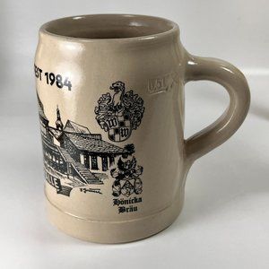 Vtg Oktoberfest 1984 Beer Stein Mug .5 L Stoneware Studio Wagner 8671 Barware